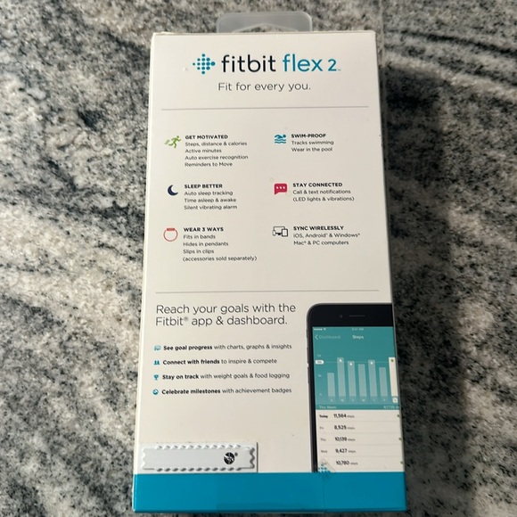 Fitbit Flex 2 tracker BANDS ONLY lavender - Picture 3 of 5